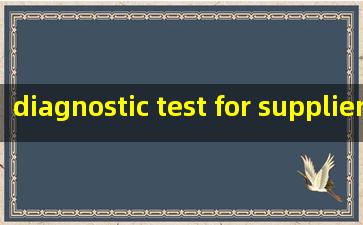  diagnostic test for suppliers